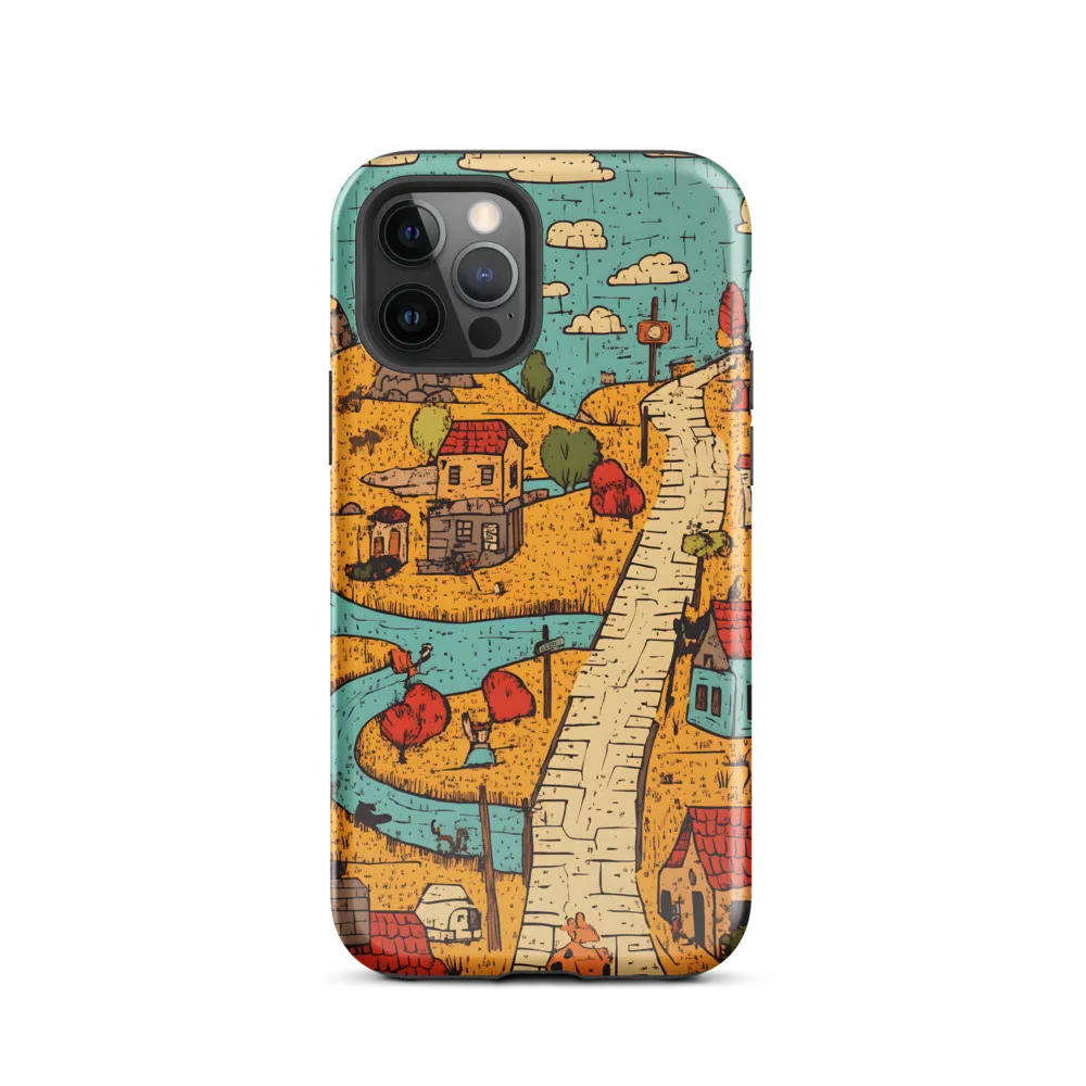 Whimsical Village Landscape