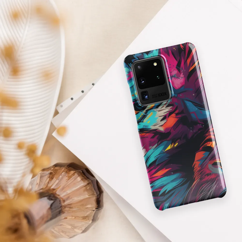 Vivid Majesty: The Modern Lion | Phone Case |  S20 Ultra | Snap Case | Glossy
