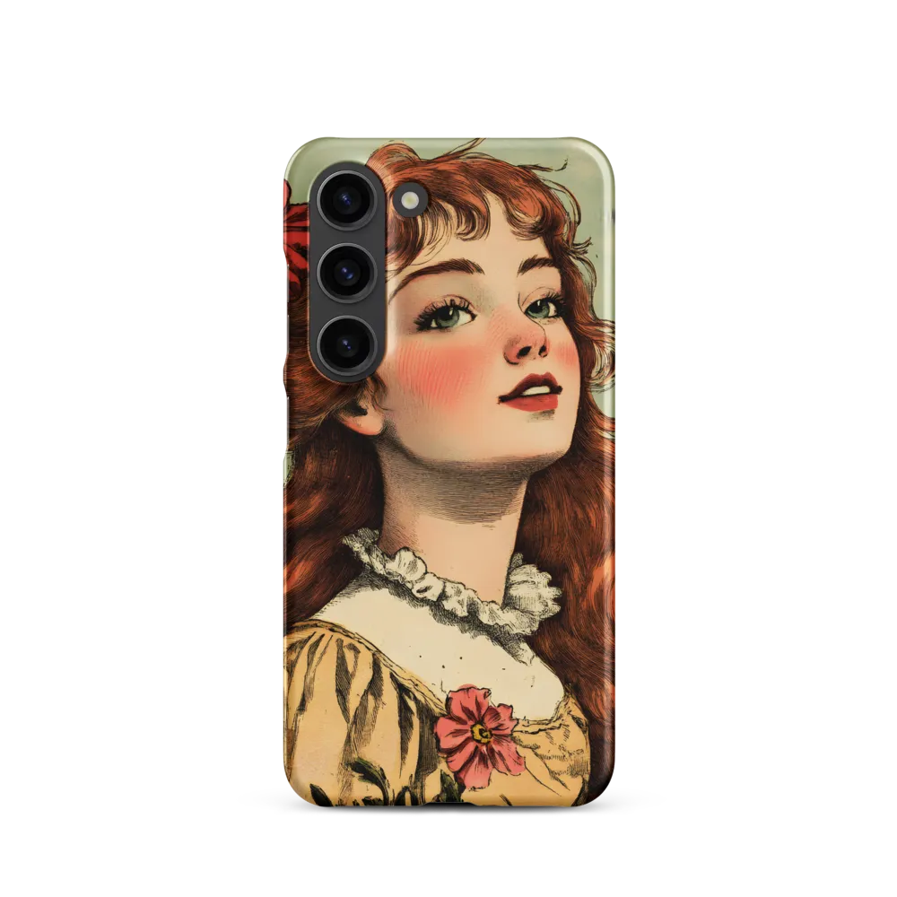 Whimsical Portrait of a Flower-Adorned Girl