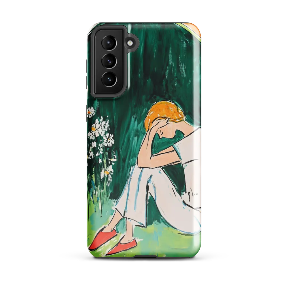 Silent Sorrow | Phone Case |  S21 Plus | Tough Case | Glossy