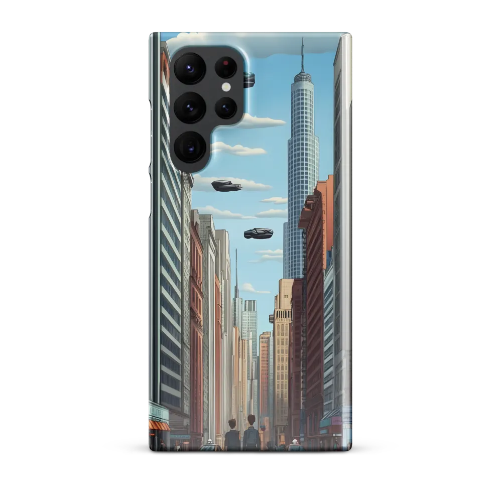 Futuristic Stroll through the Urban Skyline