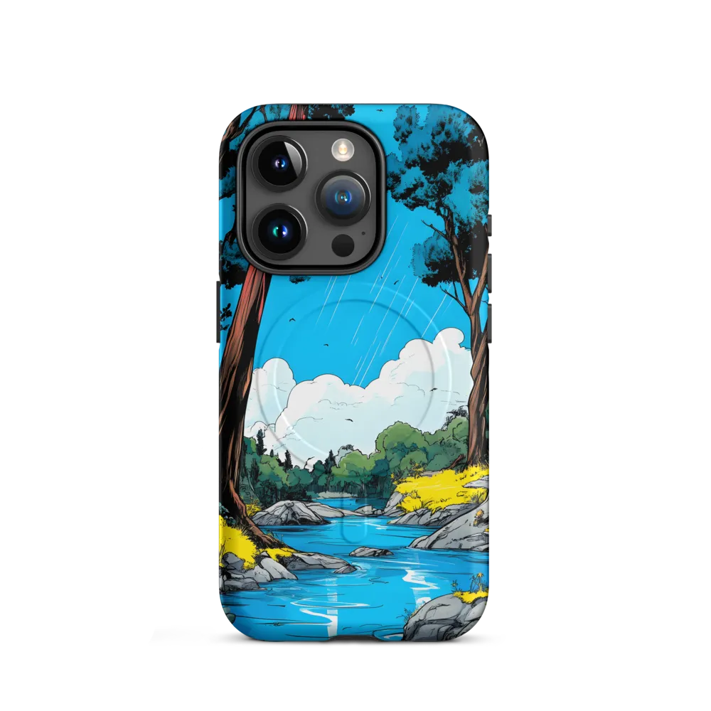 Tranquil River in a Comic Landscape