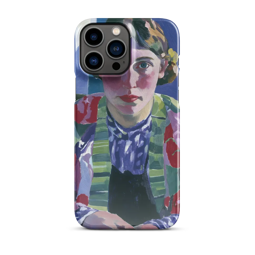 Vibrant Gaze: A Modernist Portrait