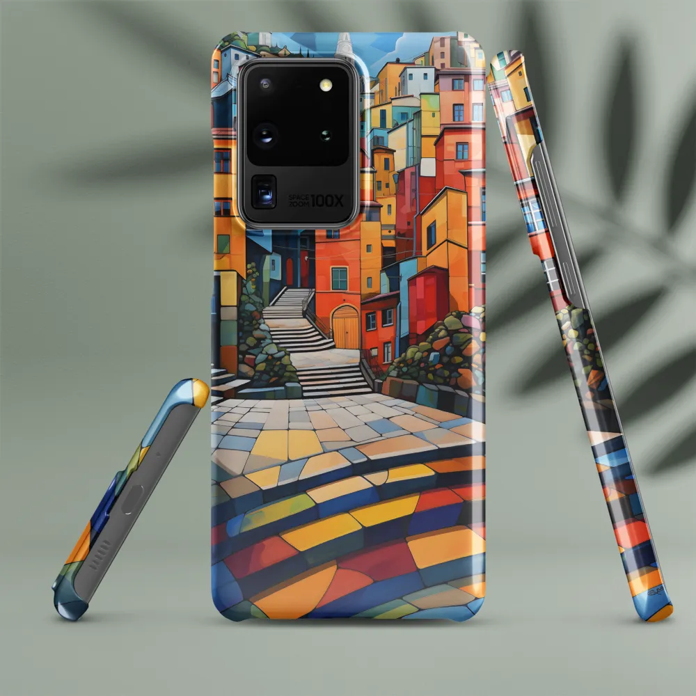 Vibrant Village: A Cubist Journey