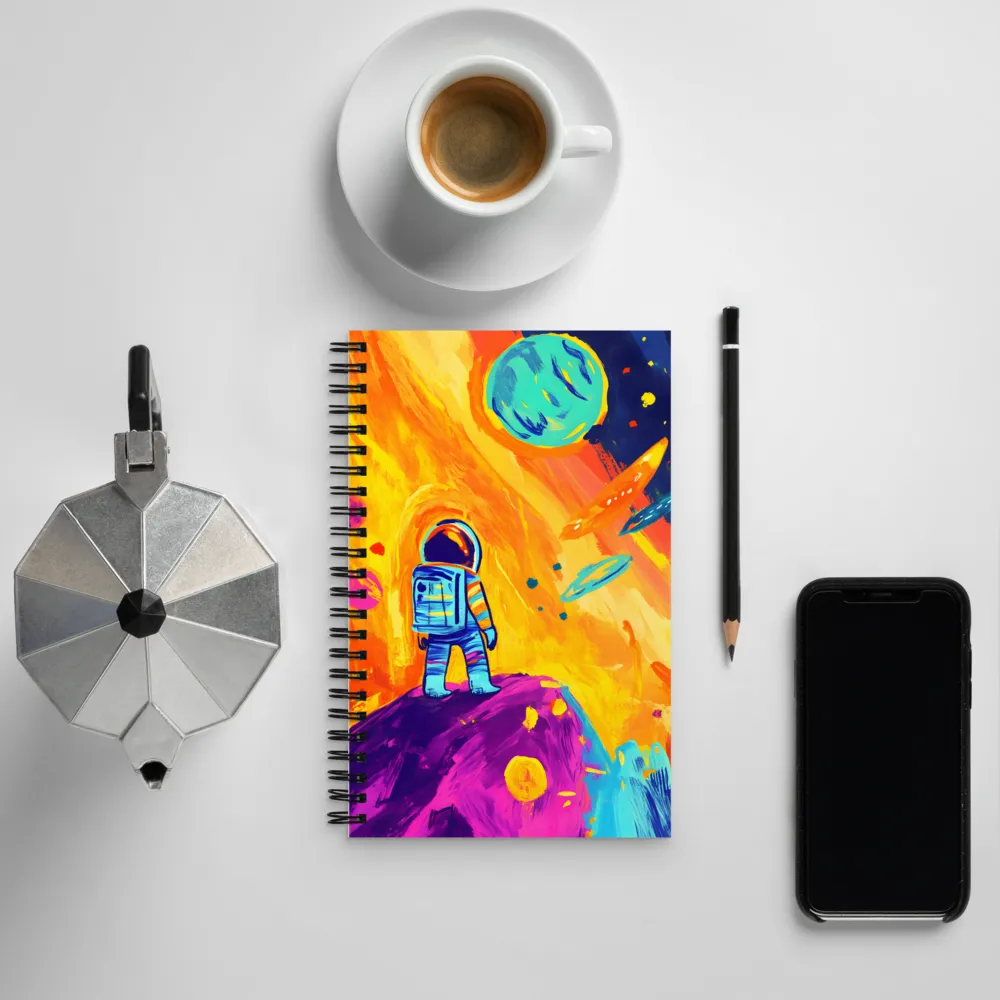 Celestial Dreams: The Astronaut's Journey | Spiral Notebook