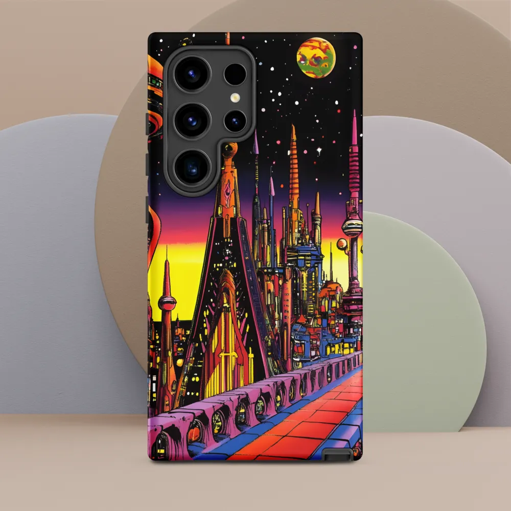 Futuristic Cosmos: A Journey Through Neon Cities