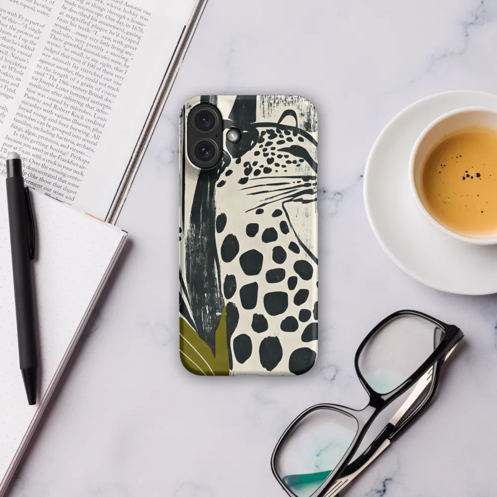 Leopard in Silhouette: A Modern Appeal | Phone Case |  16 Plus | Snap Case | Matte