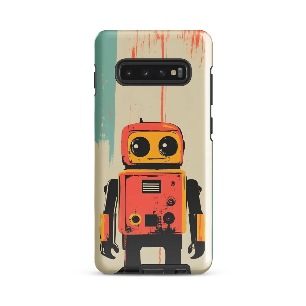 Retro Robot Charm | Phone Case |  S10 Plus | Tough Case | Glossy