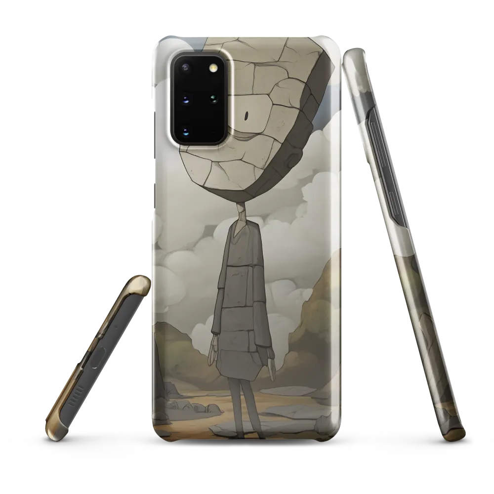 Whimsical Stone Figure in a Rocky Landscape | Phone Case |  S20 Plus | Snap Case | Glossy
