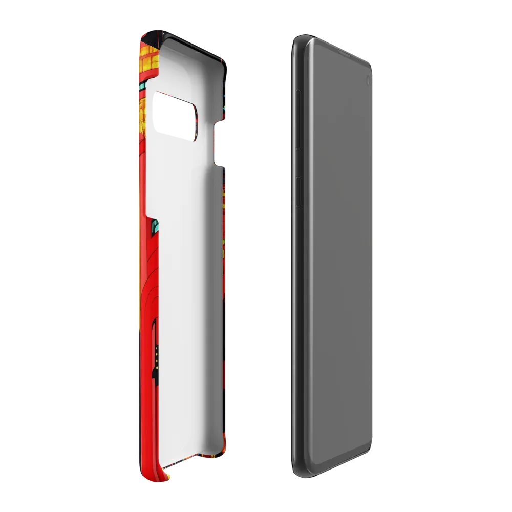 Neon Dreams: A Cyberpunk Cityscape | Phone Case |  S10 Plus | Snap Case | Matte