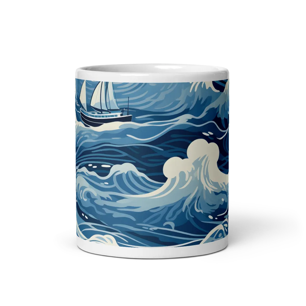 Nautical Dreams: Waves of Adventure | Mug with White inside | 11 oz