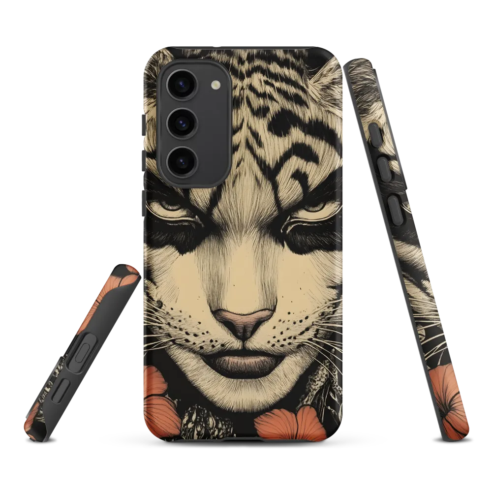 Feline Majesty: The Human-Leopard Connection | Phone Case |  S23 Plus | Tough Case | Matte