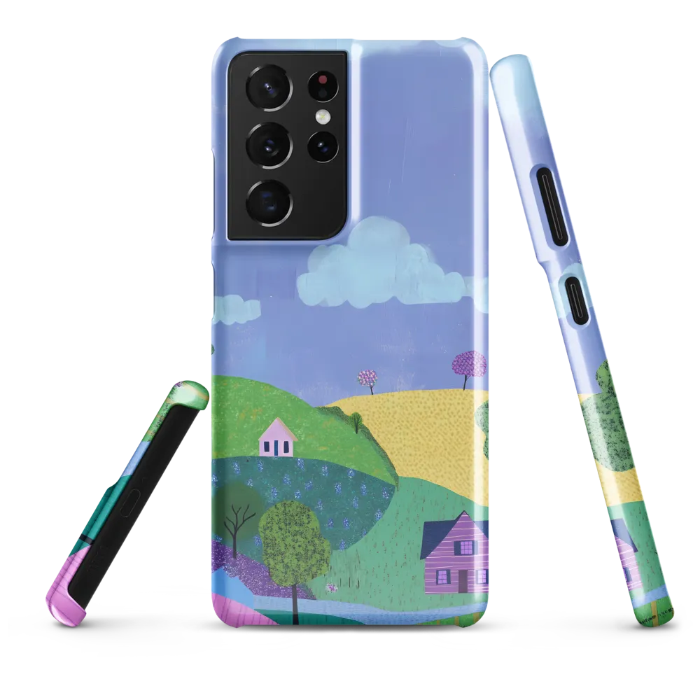 Whimsical Hills and Quaint Homes | Phone Case |  S21 Ultra | Snap Case | Glossy