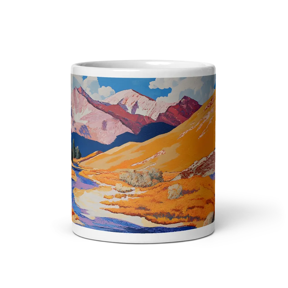 Autumn Serenity: A Vibrant Landscape | Mug with White inside | 11 oz