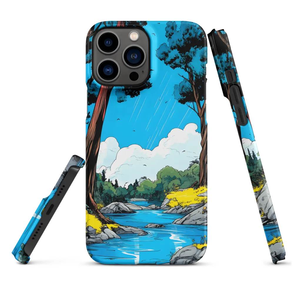 Tranquil River in a Comic Landscape