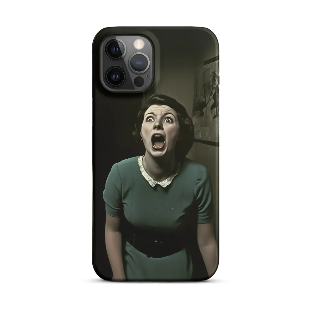 Echoes of Fear: A Vintage Portrait