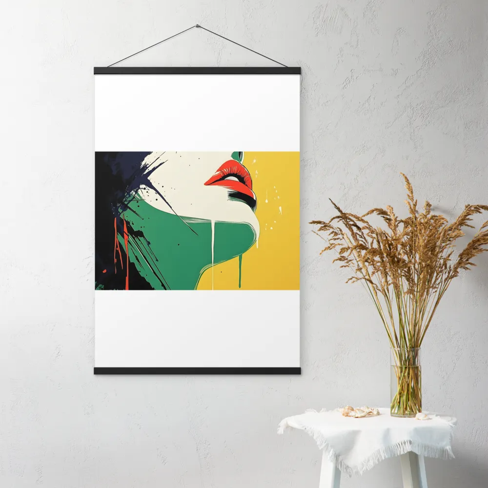 Bold Reflections: A Pop Art Portrait | Poster With Black Wood Hanger | 24″×36″