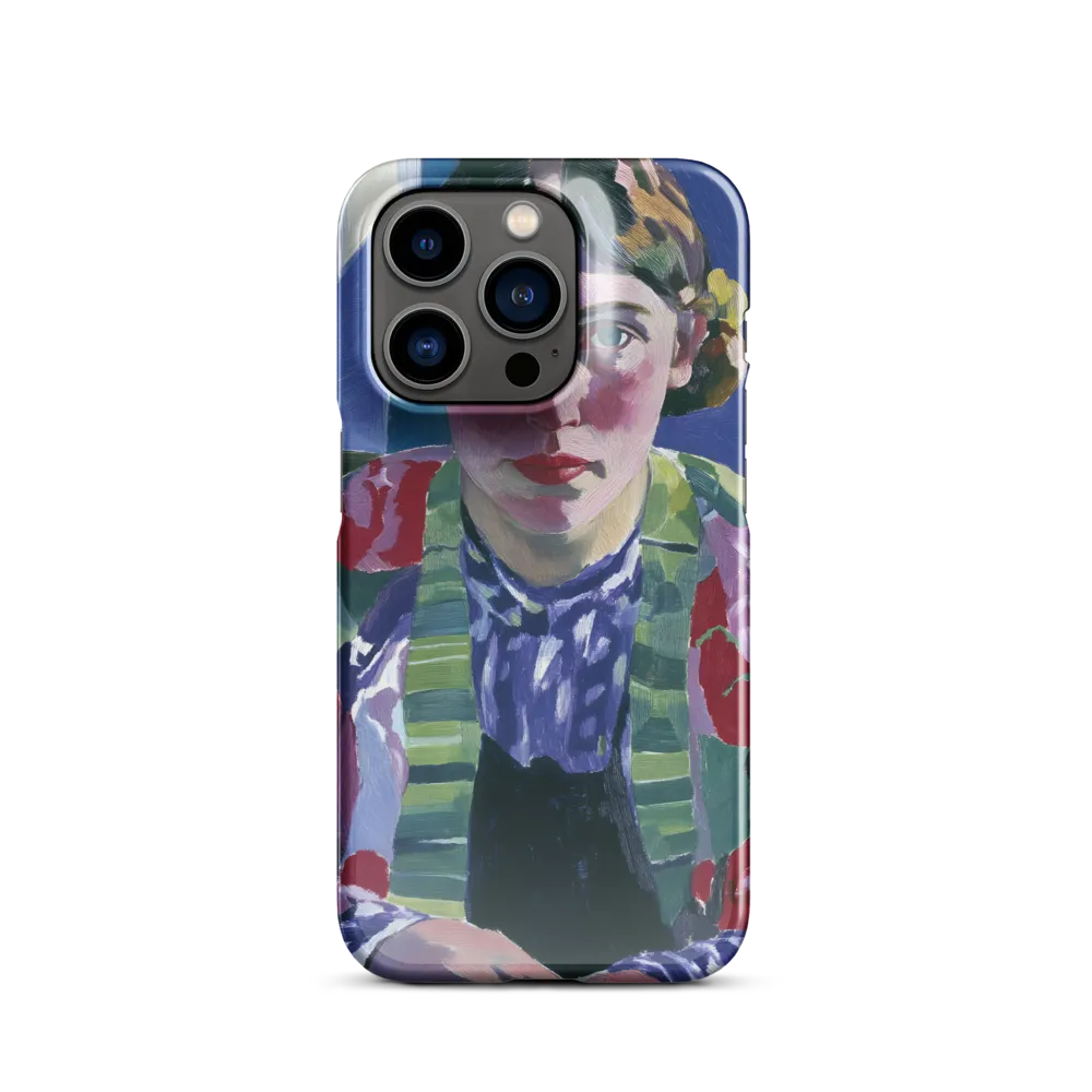 Vibrant Gaze: A Modernist Portrait