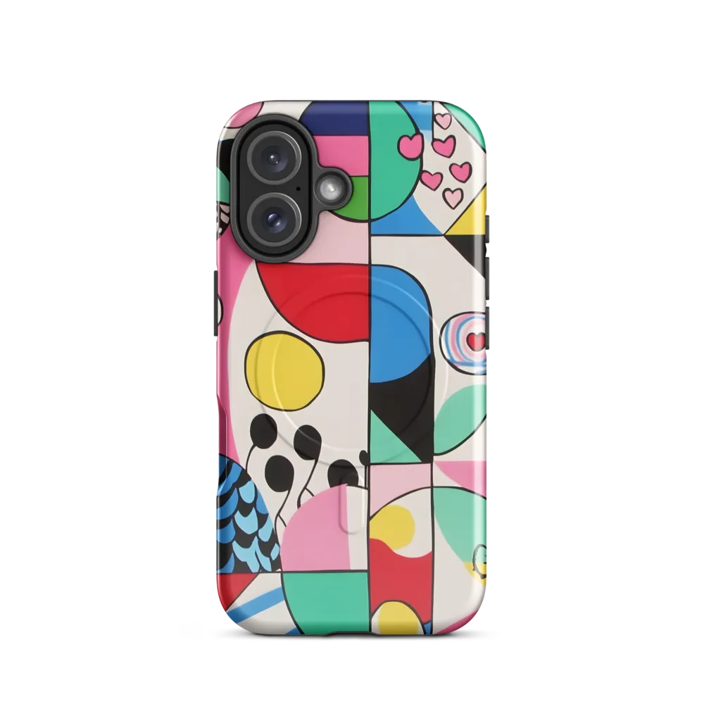 Dynamic Interplay of Shapes | Phone Case |  16 | MagSafe® Tough Case | Glossy