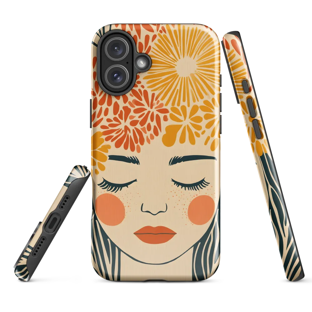 Serenity in Bloom | Phone Case |  16 Plus | Tough Case | Glossy