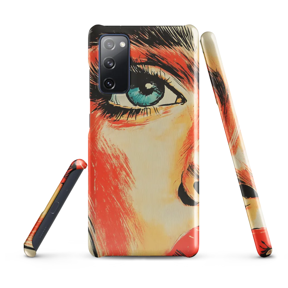 Intense Gaze: A Pop Art Portrait | Phone Case |  S20 FE | Snap Case | Glossy