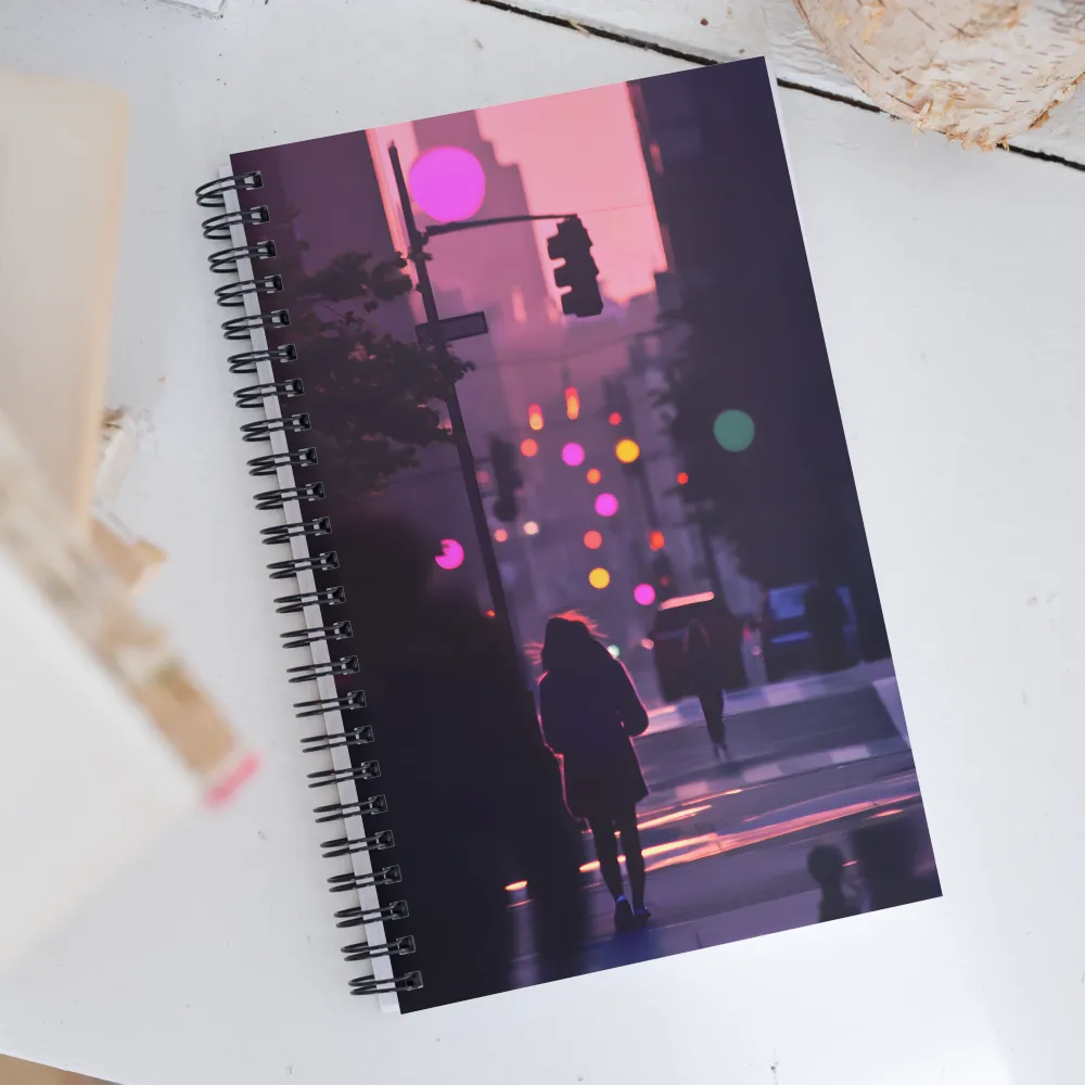 City Silhouettes at Dusk | Spiral Notebook