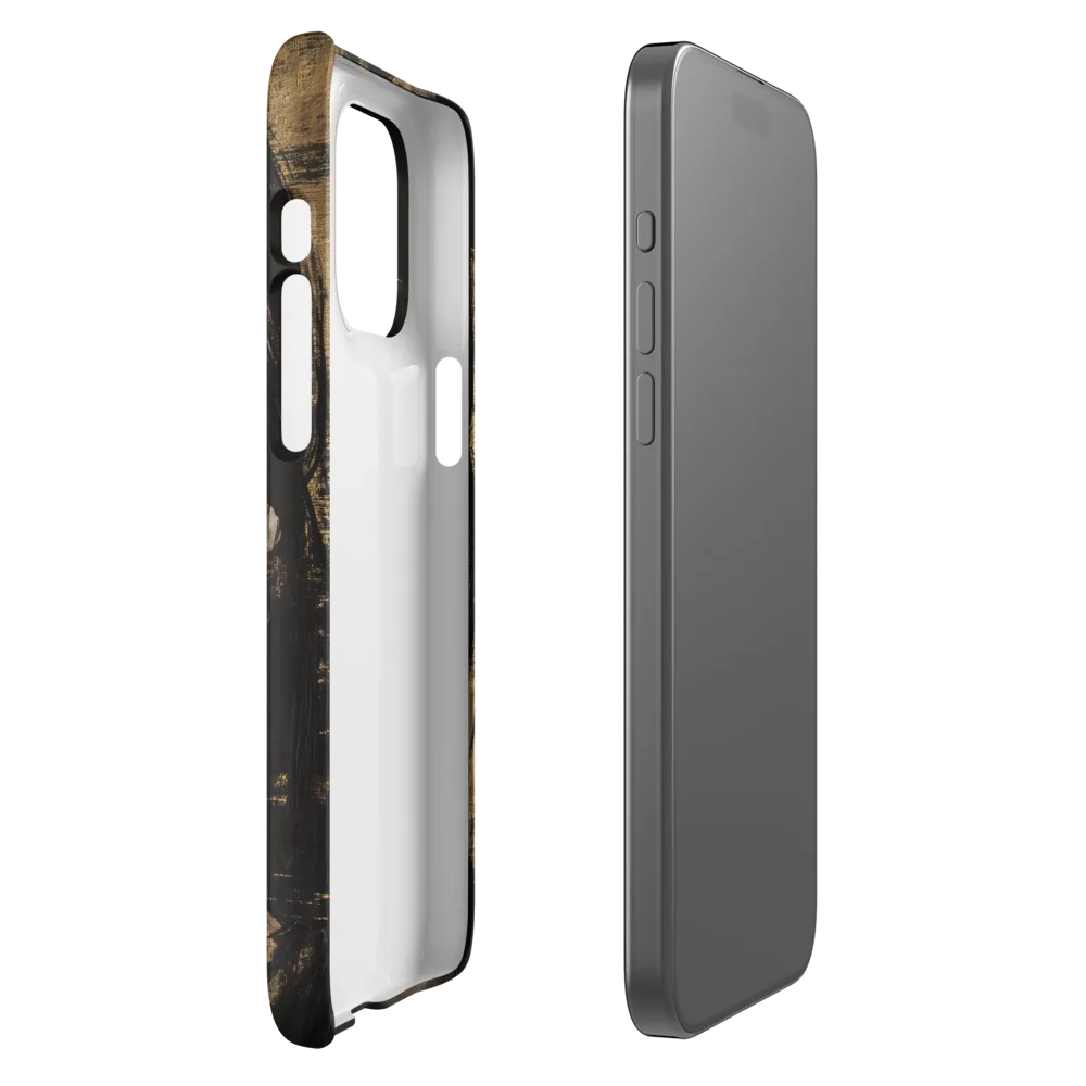 Golden Gaze: A Contemporary Portrait | Phone Case |  15 Pro Max | Snap Case | Matte