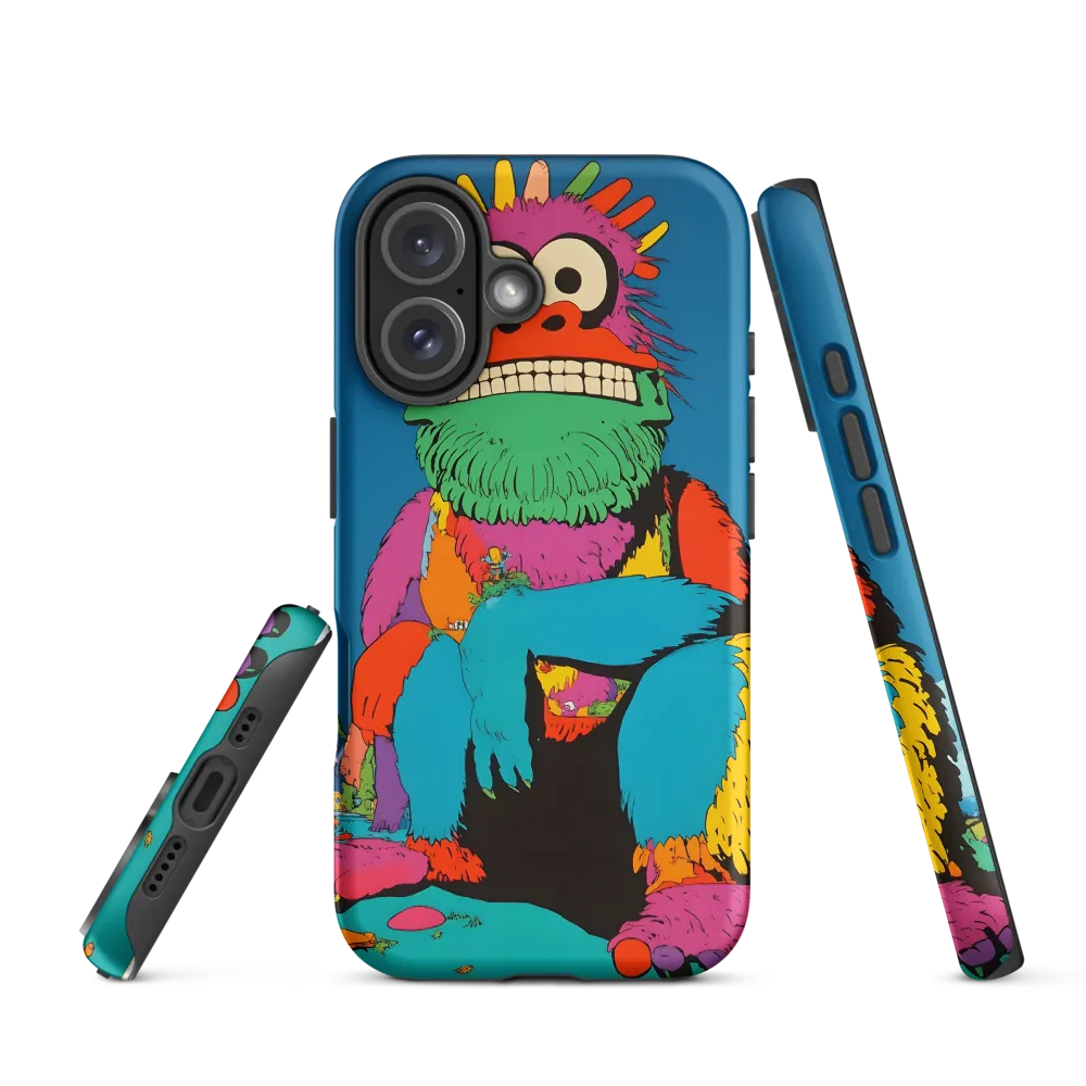 Whimsical Giant: A Playful Monster Encounter | Phone Case