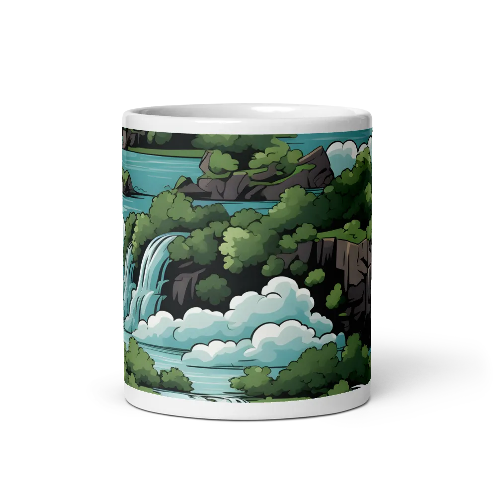 Harmonious Cascades | Mug with White inside | 11 oz