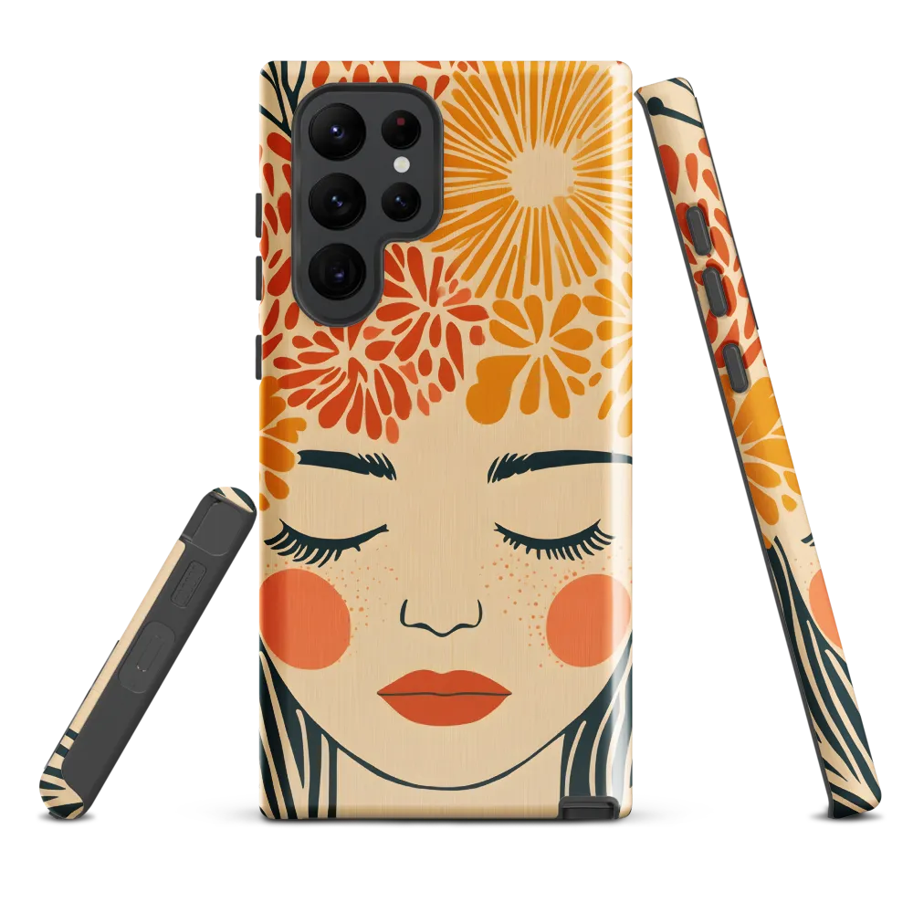 Serenity in Bloom | Phone Case |  S22 Ultra | Tough Case | Glossy