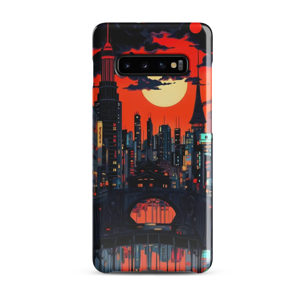 Nightfall in a Neon City | Phone Case |  S10 Plus | Snap Case | Glossy