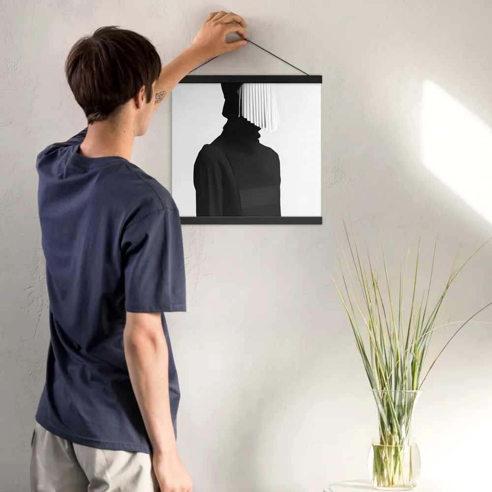 Veil of Mystery | Poster With Black Wood Hanger | 16″×16″