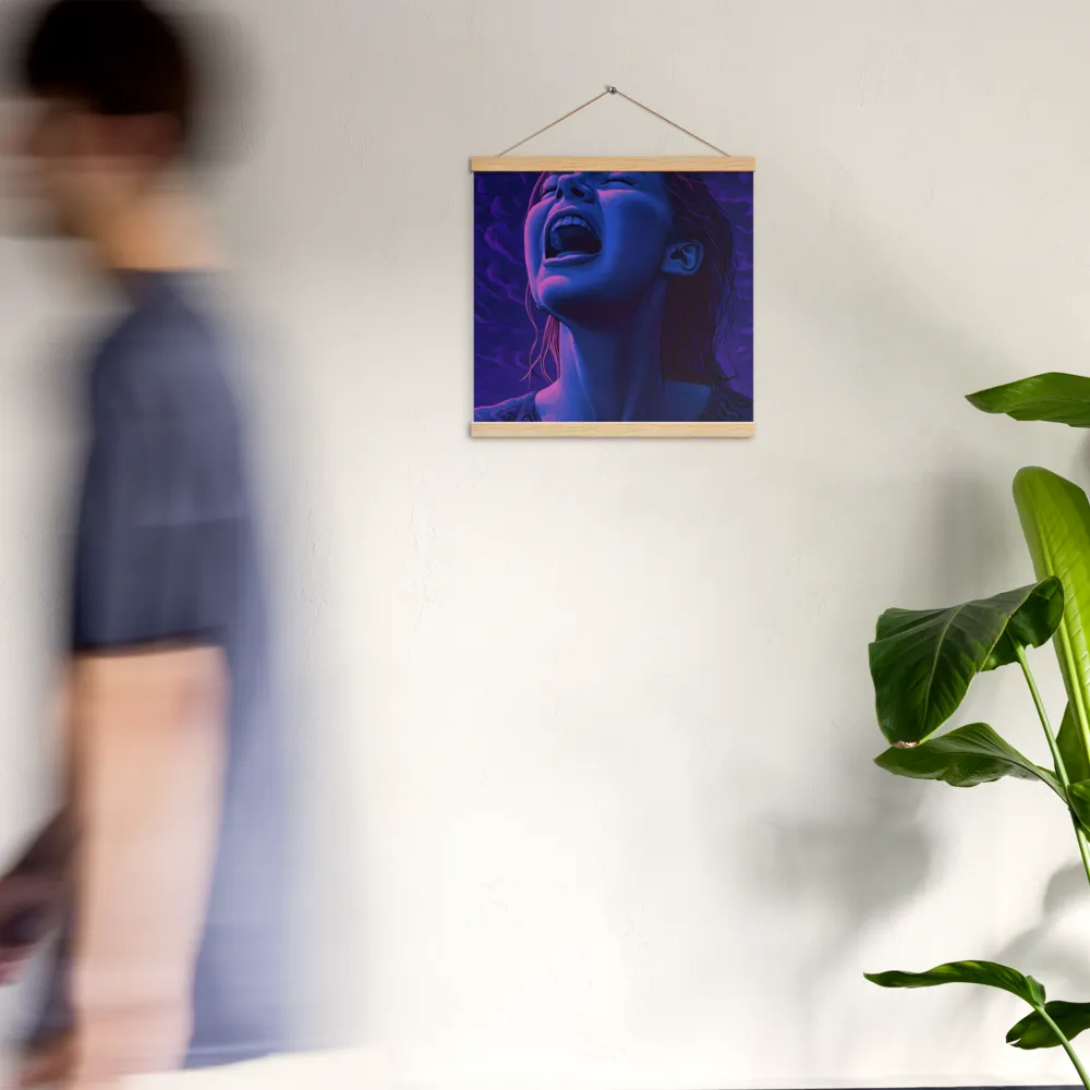 Echoes of Anguish | Poster With Oak Wood Hanger | 16″×16″