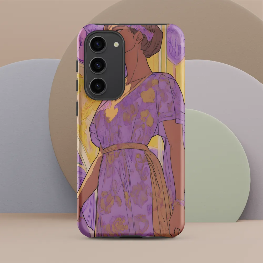 Elegance in Floral Harmony | Phone Case |  S23 Plus | Tough Case | Matte