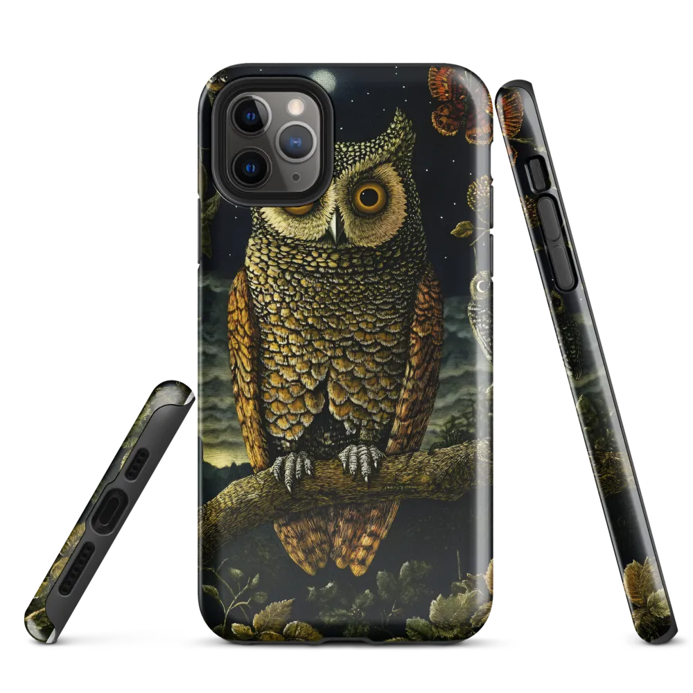 Mystical Night: The Guardian Owl | Phone Case |  11 Pro Max | Tough Case | Glossy