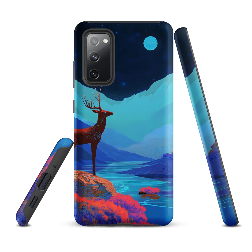 Cosmic Serenity: The Starlit Stag | Phone Case |  S20 FE | Tough Case | Matte