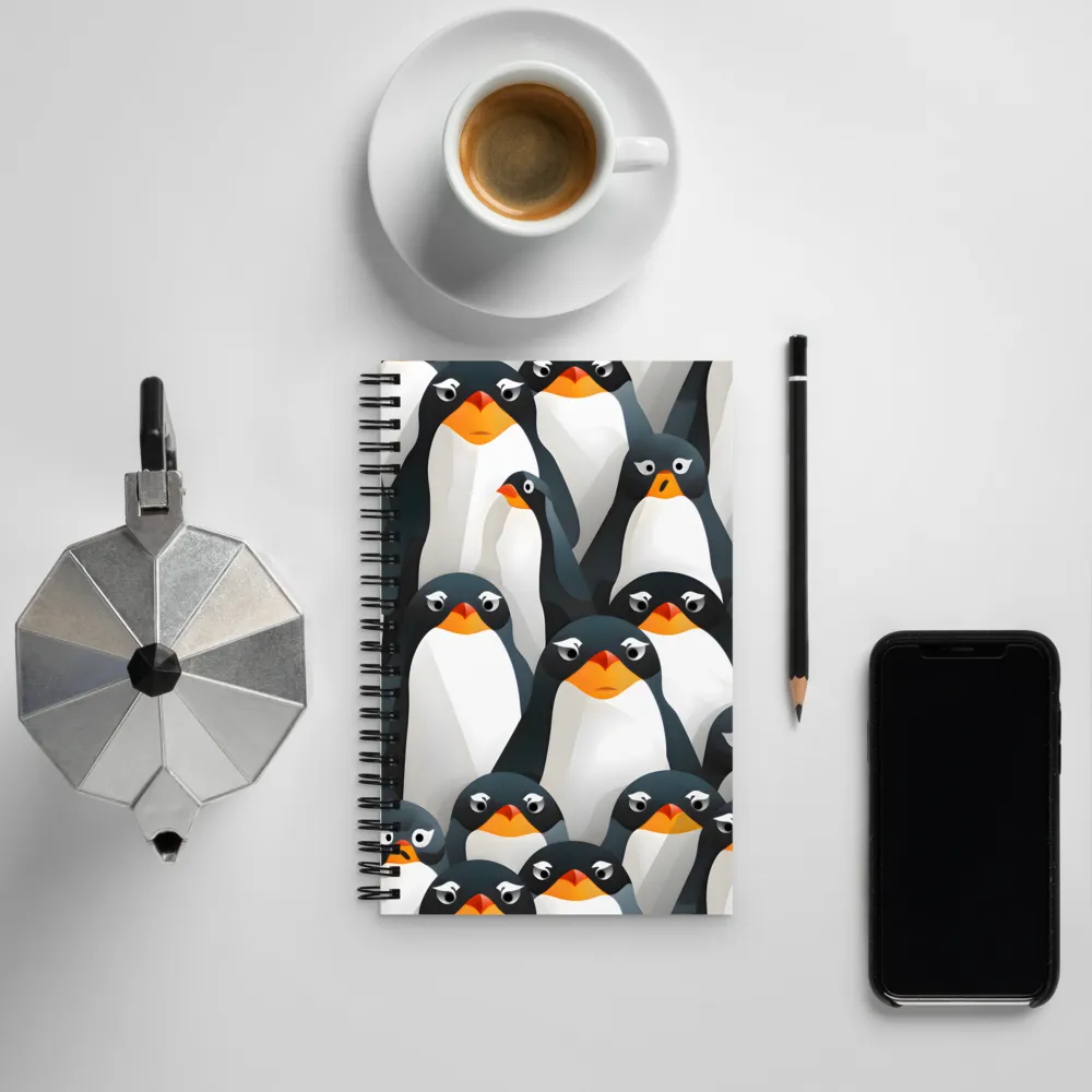 Playful Penguins: A Whimsical Collection | Spiral Notebook