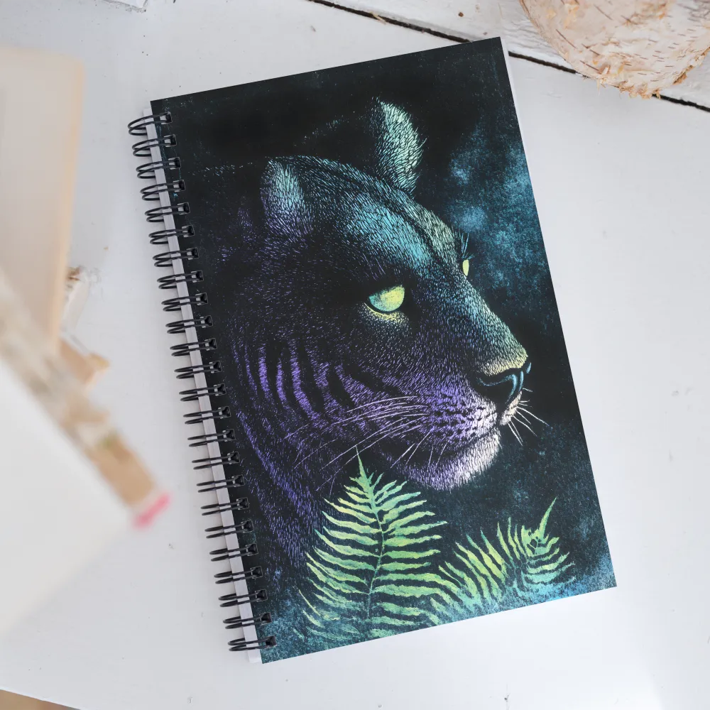 Gaze of the Mystic Tiger | Spiral Notebook