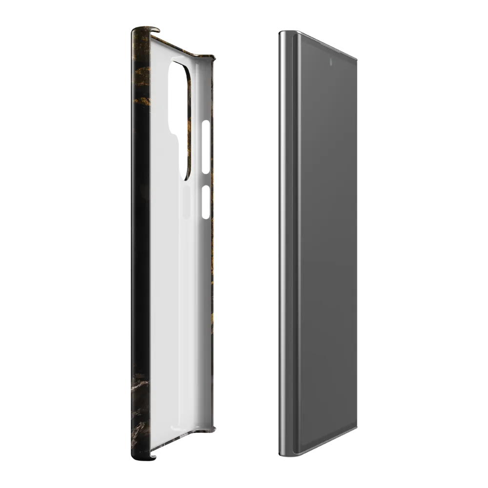 Golden Elegance: A Modern Profile Portrait