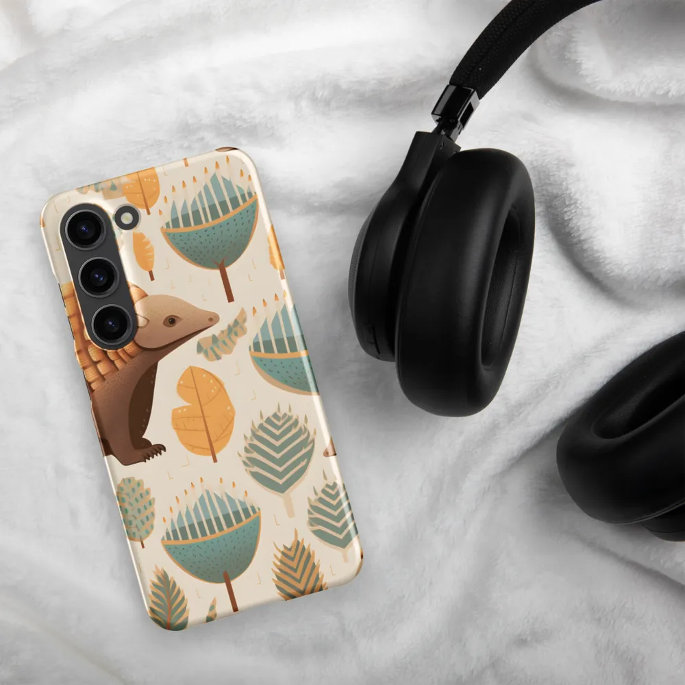 Pangolins in a Whimsical Habitat | Phone Case |  S23 | Snap Case | Matte