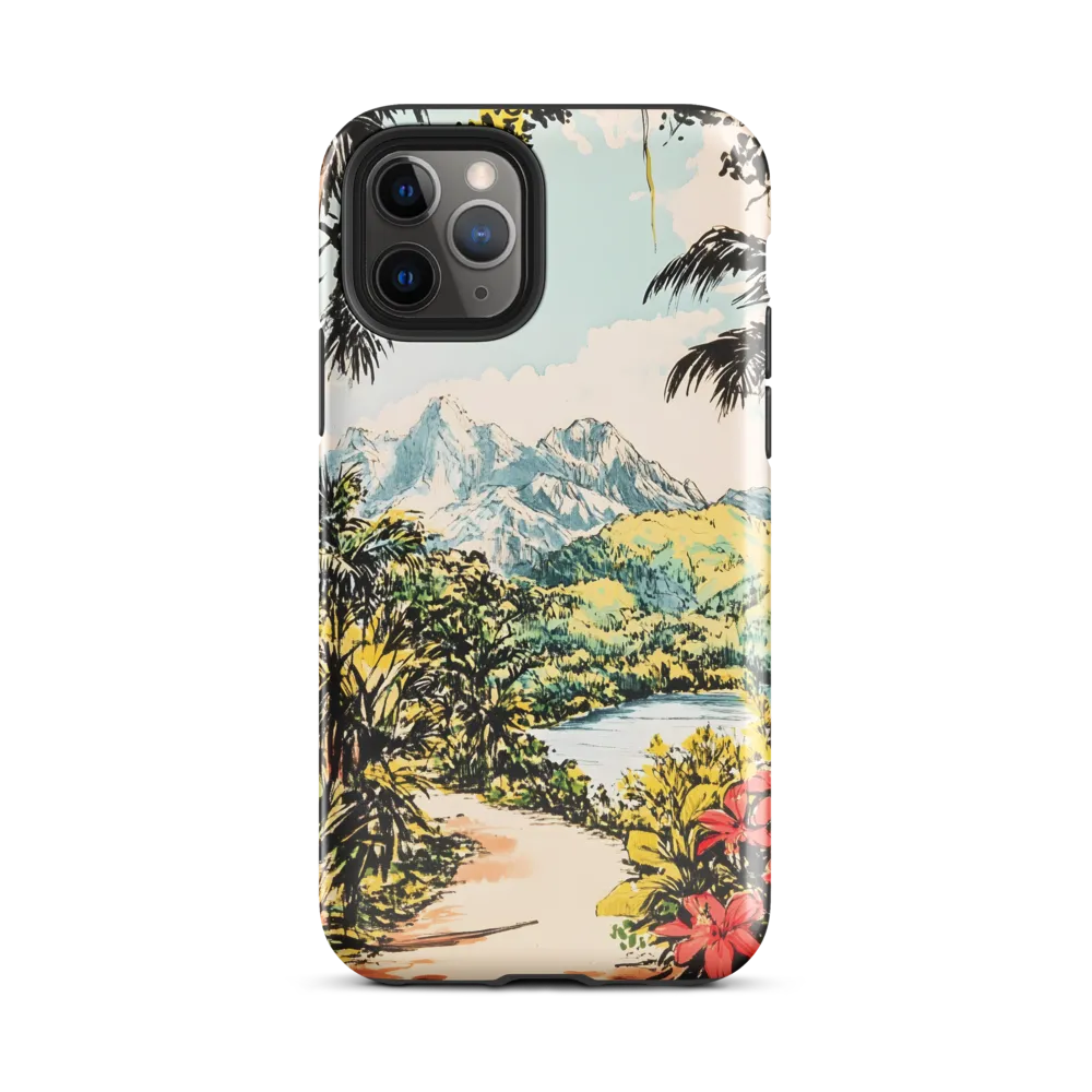 Tropical Serenity | Phone Case |  11 Pro | Tough Case | Glossy