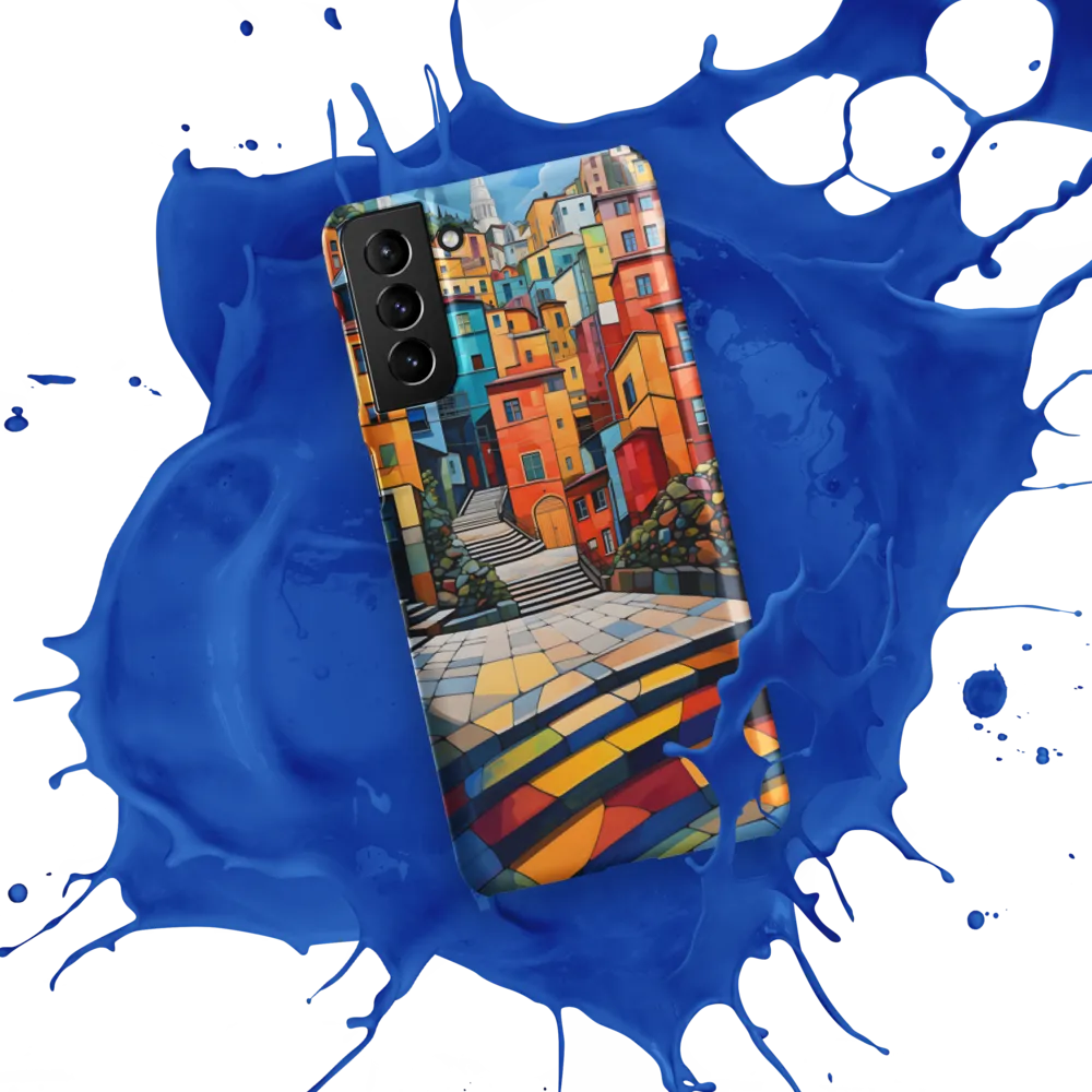 Vibrant Village: A Cubist Journey