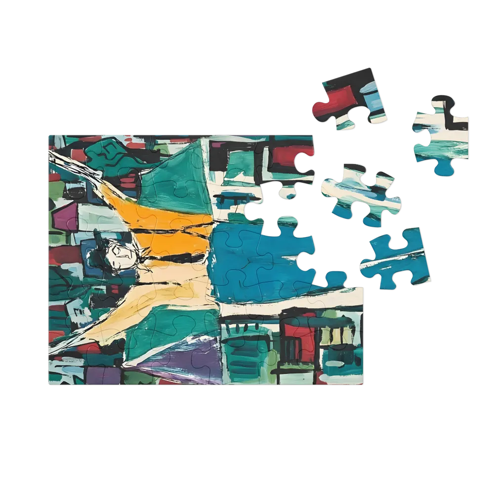 Open-Arm Figure 
 Jigsaw Puzzle in Tin Box