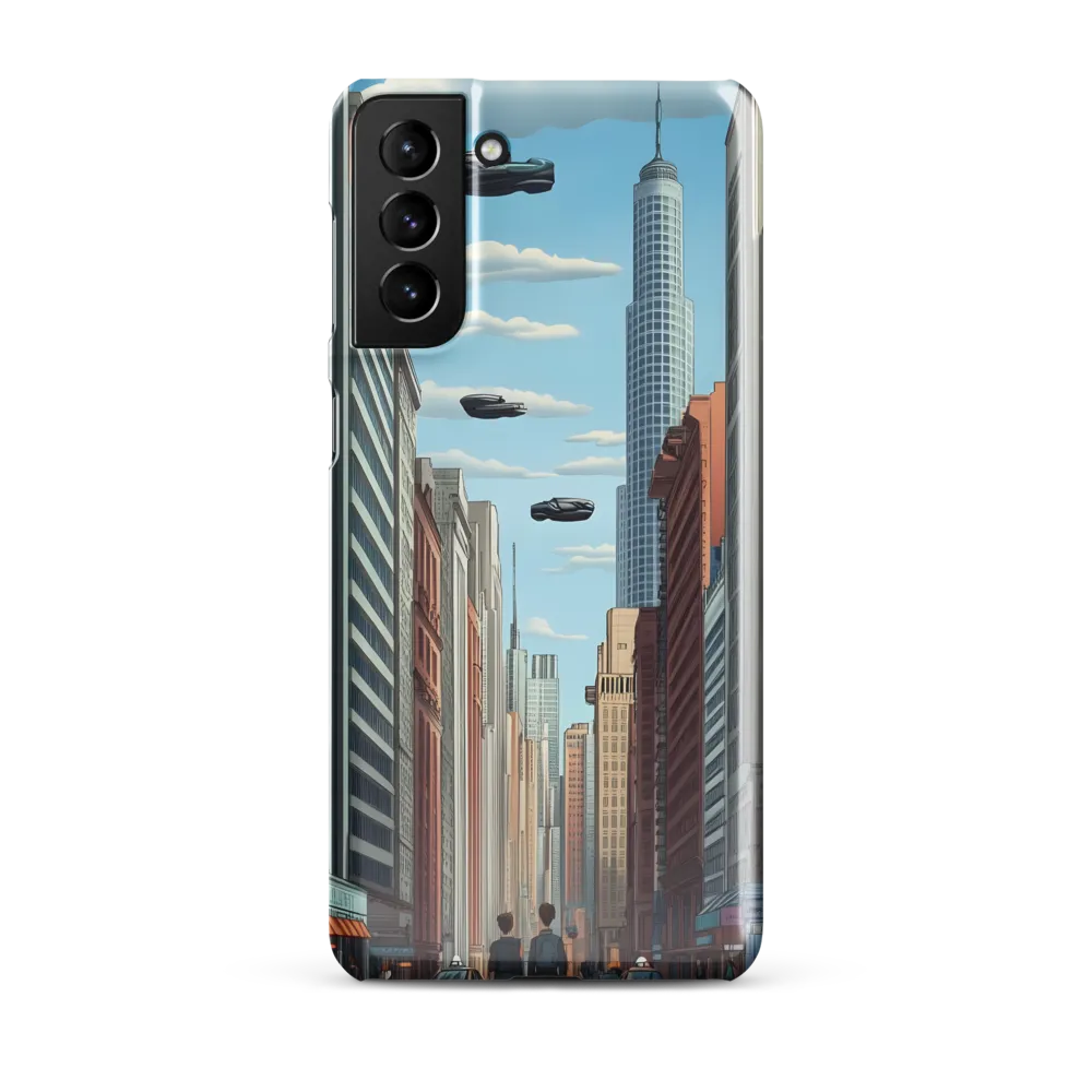 Futuristic Stroll through the Urban Skyline