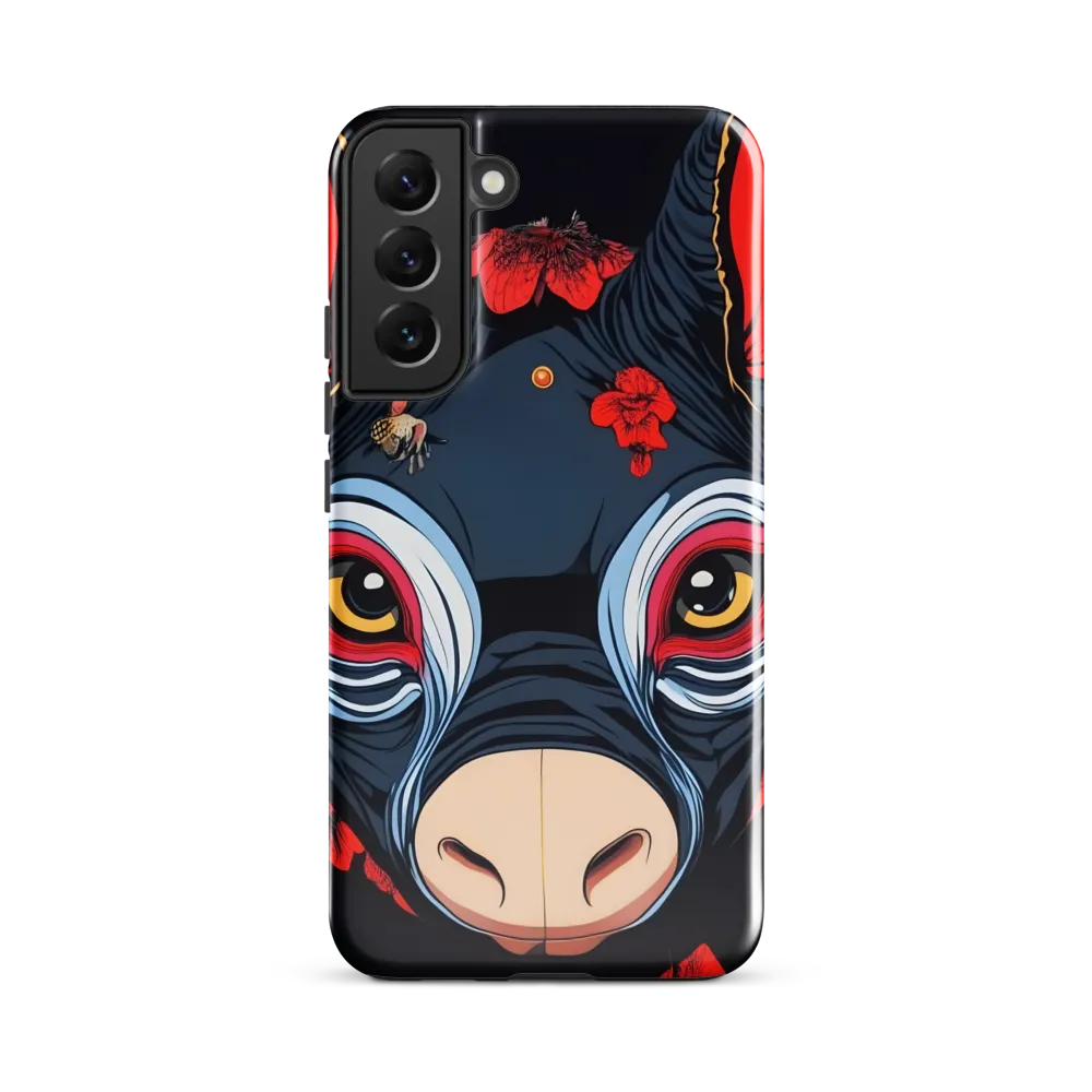 Mystical Bull with Floral Motifs