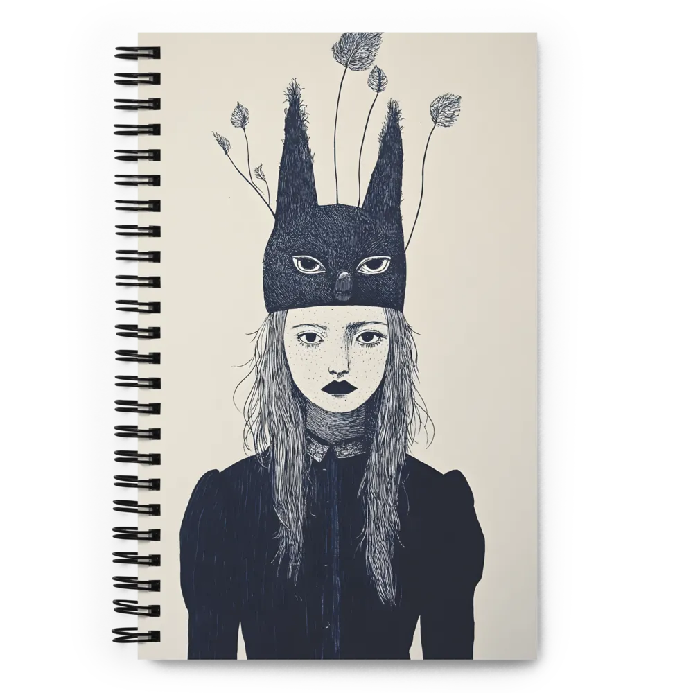 The Enigmatic Mask | Spiral Notebook