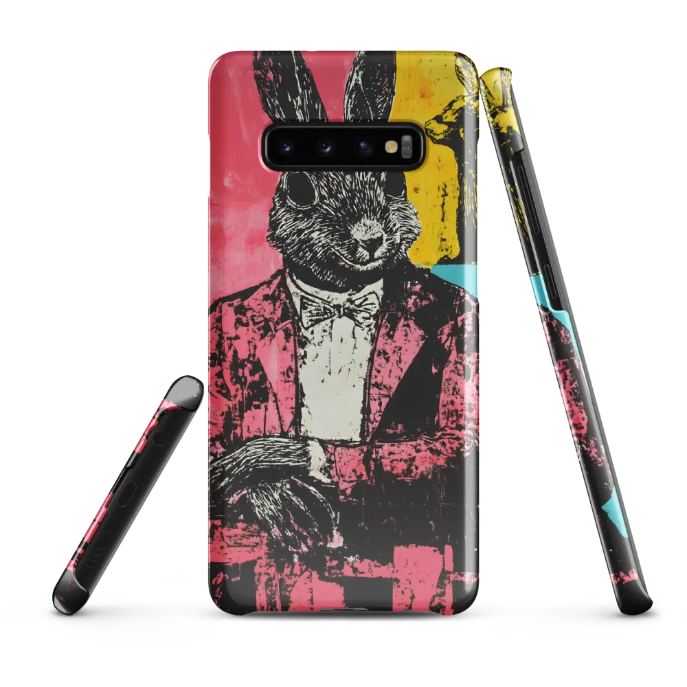 The Dapper Rabbit | Phone Case |  S10 Plus | Snap Case | Glossy