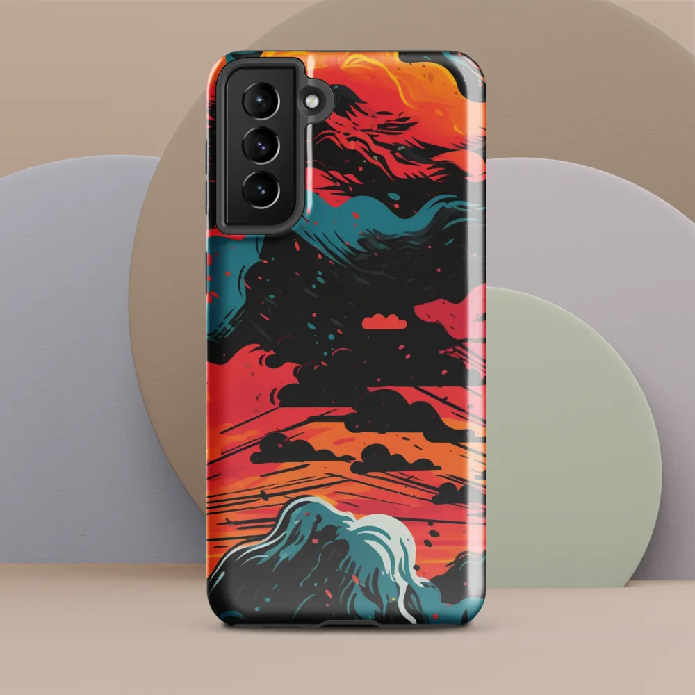 Ethereal Twilight: A Dramatic Landscape in Motion