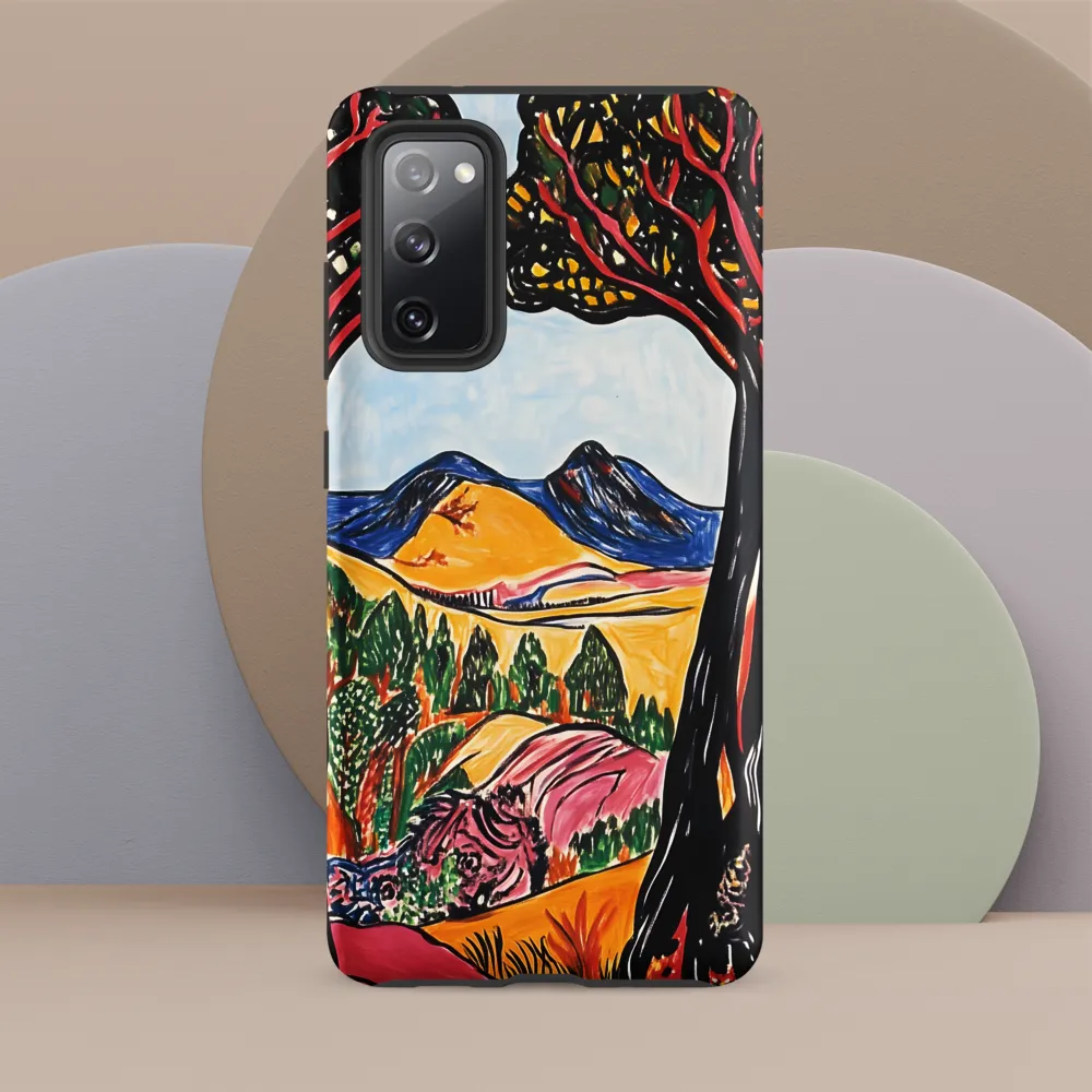 Vibrant Nature's Embrace | Phone Case |  S20 FE | Tough Case | Matte