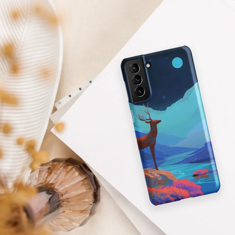 Cosmic Serenity: The Starlit Stag | Phone Case |  S21 Plus | Snap Case | Matte